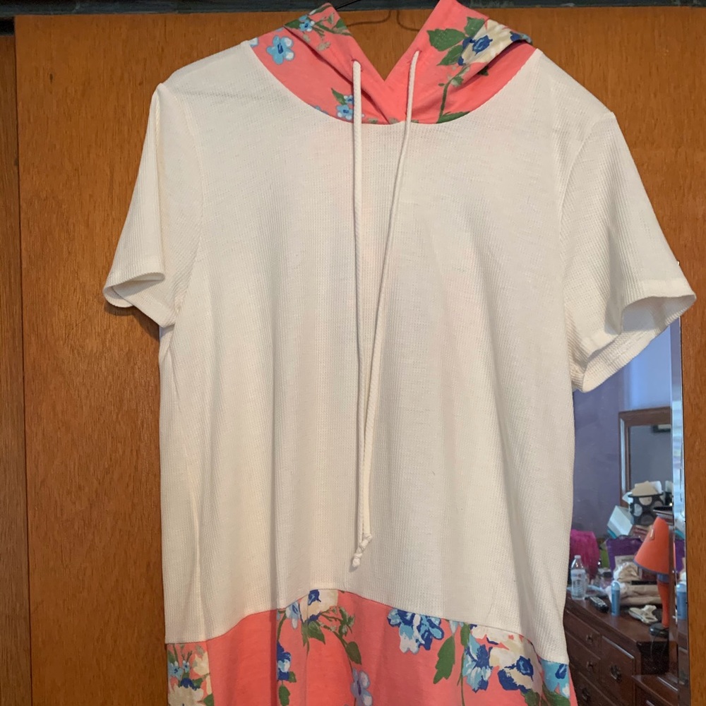 White birch hooded shirt